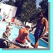 Relaxing after Kempo Dankan training at the summer stage